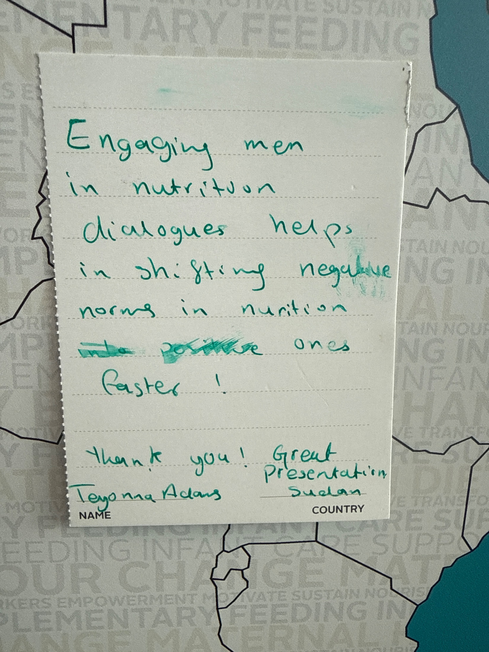Submitted postcard